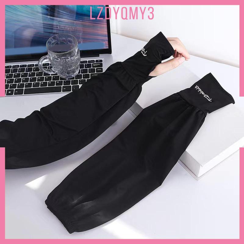 Tay áo chống nắng cho phụ nữ nam giới có lỗ ngón tay chống nắng tay áo che cánh tay mùa hè thoải mái làm mát cánh tay tay áo để đi bộ