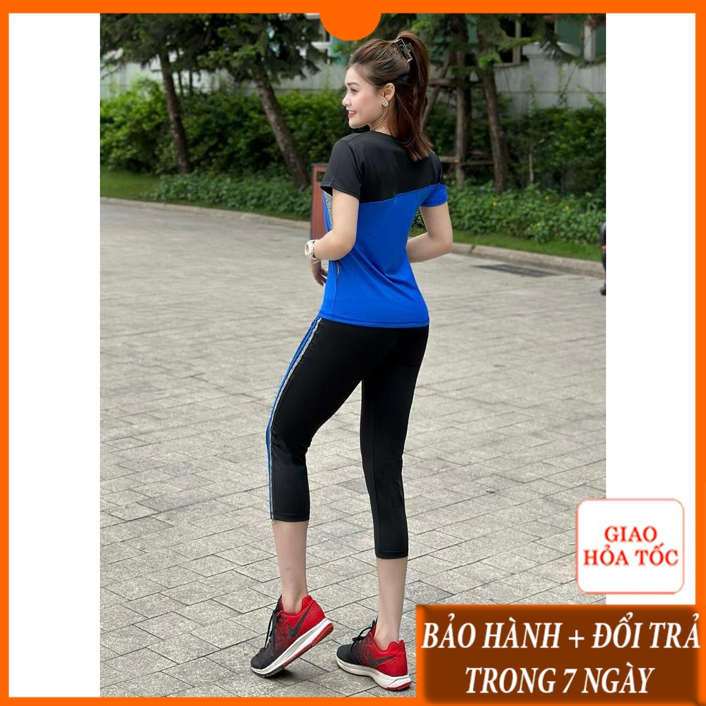 Set bộ quần áo đồ tập gym yoga nhảy zumba aerobic nữ kín đáo không ôm không lộ hàng chính hãng giá r