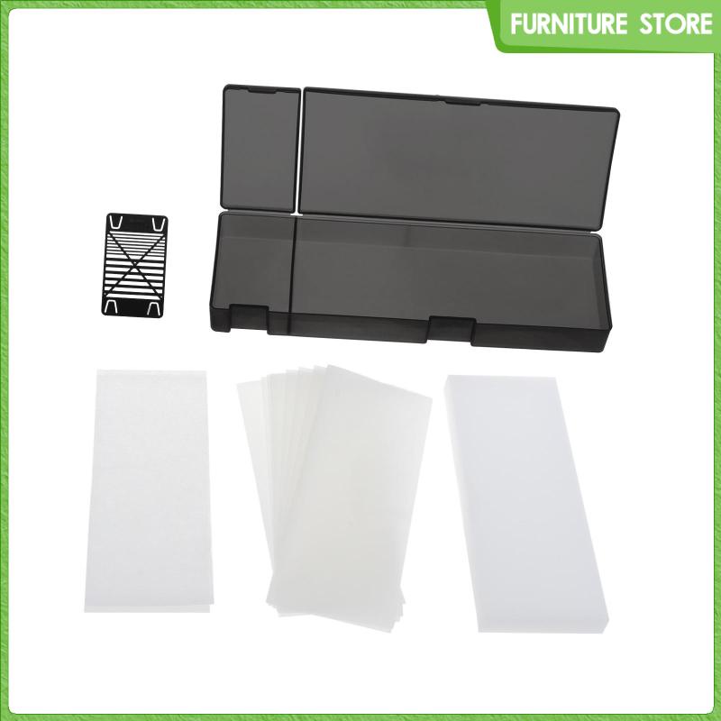 Pallet bảng màu ướt có nắp đậy kín và giấy bảng màu acrylic 10, màu mô hình bảng màu bột màu khay ướt sơn mô hình cho bức tranh thu nhỏ