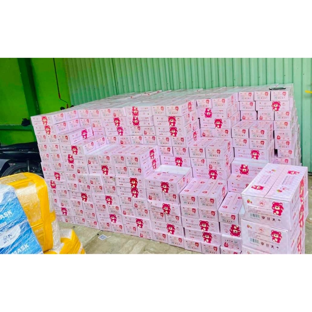 Gói 80 tờ khăn ướt gấu dâu LOTSO mẫu mới