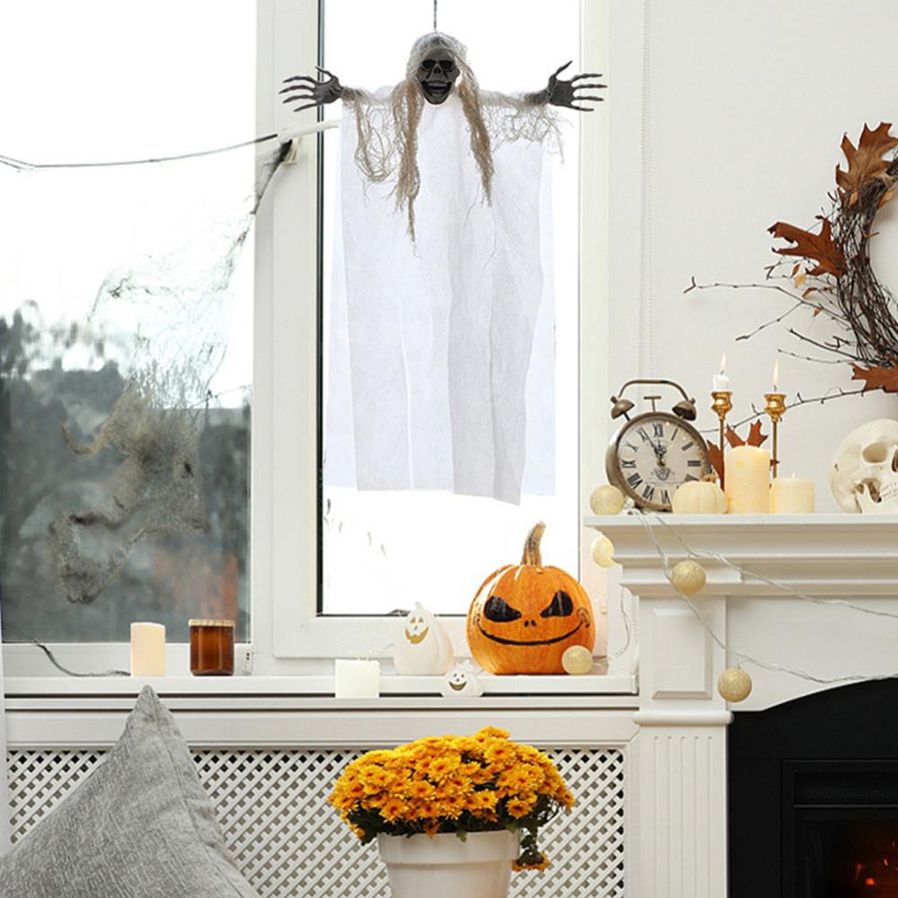 Hotwind 1pc creepy skeleton mặt treo ma halloween trang trí kinh dị ngôi nhà ma ám halloween nguồn cung cấp đạo cụ i8l9