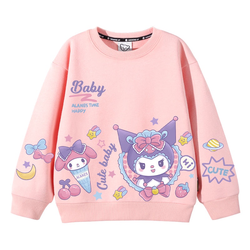 Dễ Thương Áo Khoác Mỏng In Hình kuromi Thời Trang Xuân Thu 2023 Cho Bé Gái