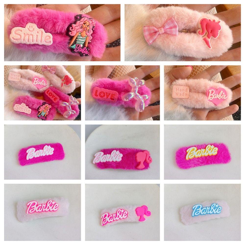 Somedayzl Kẹp bb, Kẹp Chữ barbie, anime kawaii Màu Hồng Phong Cách ins Dành Cho Nữ / Trẻ Em