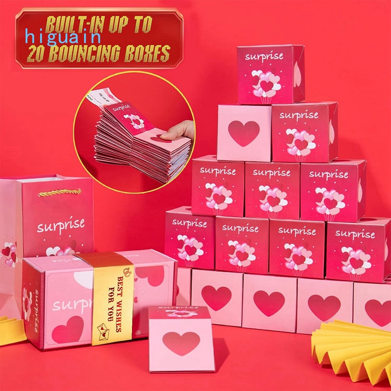 Hộp trả lại bất ngờ hộp quà giáng sinh nổ hộp quà tiền bật lên sinh nhật bất ngờ hộp trò đùa hộp quà cuộn tiền