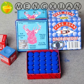 Mengxuan billiard pool cue tips m độ cứng chống va đập mẹo thay thế cue tip cap club nguồn cung cấp cue tip cover snooker cue tip