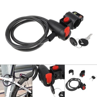 Khóa xe đạp xe đạp xe đạp hạng nặng kết hợp cuộn dây bảo mật khóa thép xoắn ốc cáp khóa xe đạp