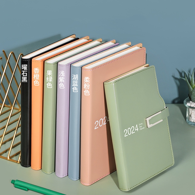 2024 agenda planner organizer diary a5 a6 notebook tạp chí hàng ngày văn phòng phẩm notepad lịch sketchbook office note book