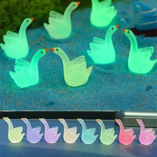Dễ Thương Thiên Nga Dạ Quang mini Bằng Nhựa resin resin Trang Trí Tiểu Cảnh diy
