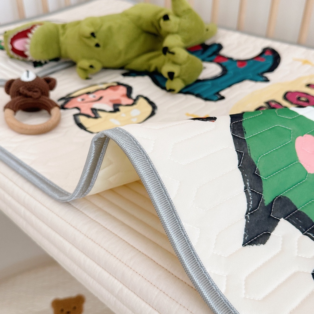 ★2PCS/Set ★Chiếu Điều Hoà Cao Su Non Tặng Kèm Gối Cho Bé ,Chiếu Cao Su Non 5D Thoáng Mát Cho Bé Từ Sơ Sinh 60 * 120cm