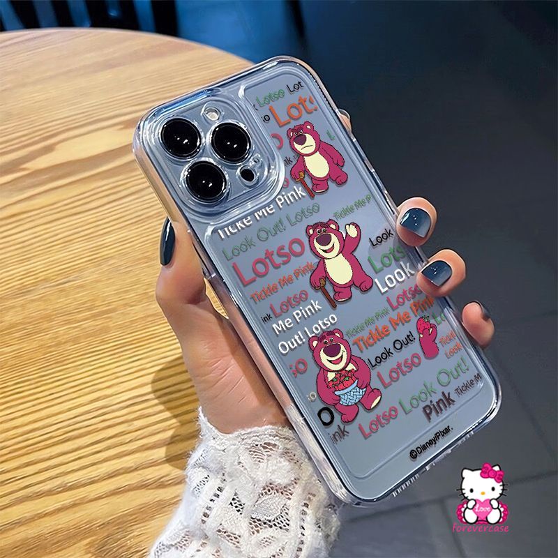 Đối với samsung a22 a12 a52 a33 a13 a11 a23 a51 a04s a52s a30s a50s a02 a03s a10 a73 a71 a72 a03 a32 a04 a53 a50 a20 a31 a21s a20s cartoon strawberry bear clear cute lotso soft case