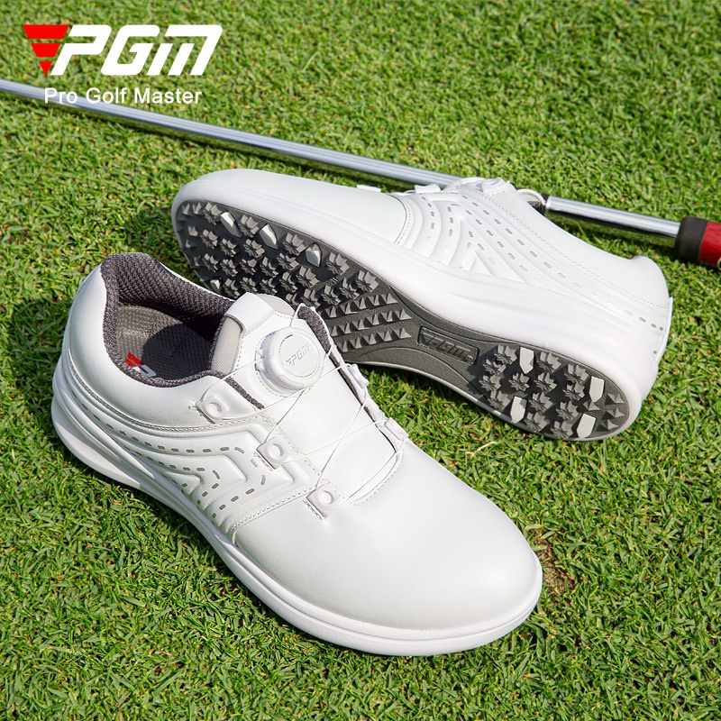 Pgm golf nữ giày thể thao không thấm nước giày thể thao chống trượt đế nổi nút quay phía trên giày golf nữ