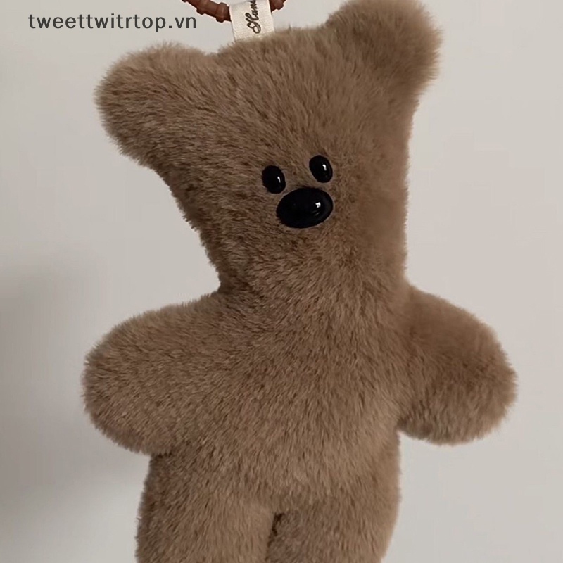 Trtop squeak keychain mặt dây chuyền phim hoạt hình búp bê sang trọng dễ thương đồ chơi kawaii túi nhồi bông mềm ch đồ trang trí cho trẻ em quà tặng vn