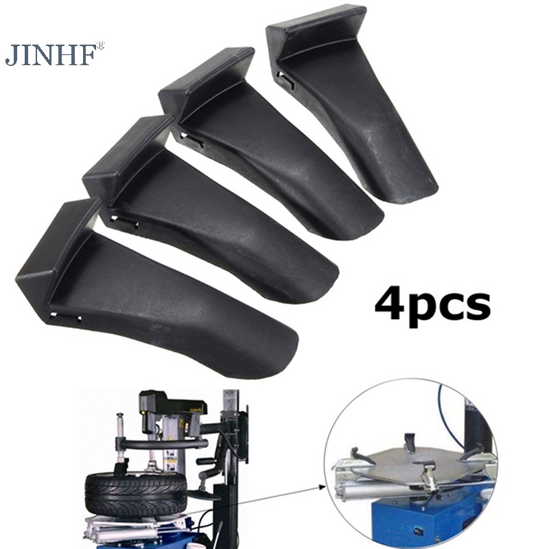 Jinhf 4 cái chèn nhựa hàm kẹp nắp bảo vệ bảo vệ vành bánh xe cho máy thay lốp nóng