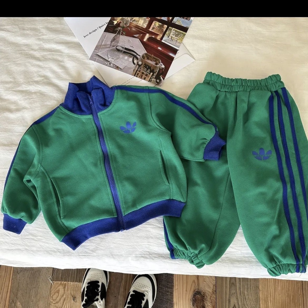 Set Đồ Thể Thao Hai Món Phong Cách Mới Mùa Xuân Thu Cho Bé Trai
