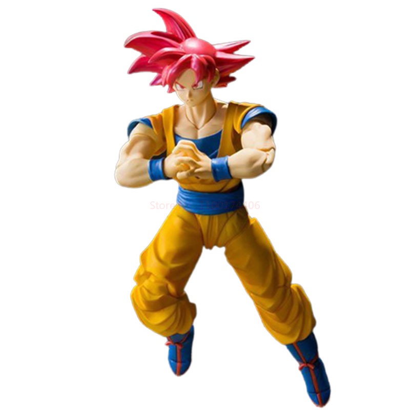 16 cm shf dragon ball saiyan tóc đỏ goku zamasu màu hồng pvc hành động mô hình anime dễ thương beerus trunks hình kawaii đồ chơi quà tặng búp bê