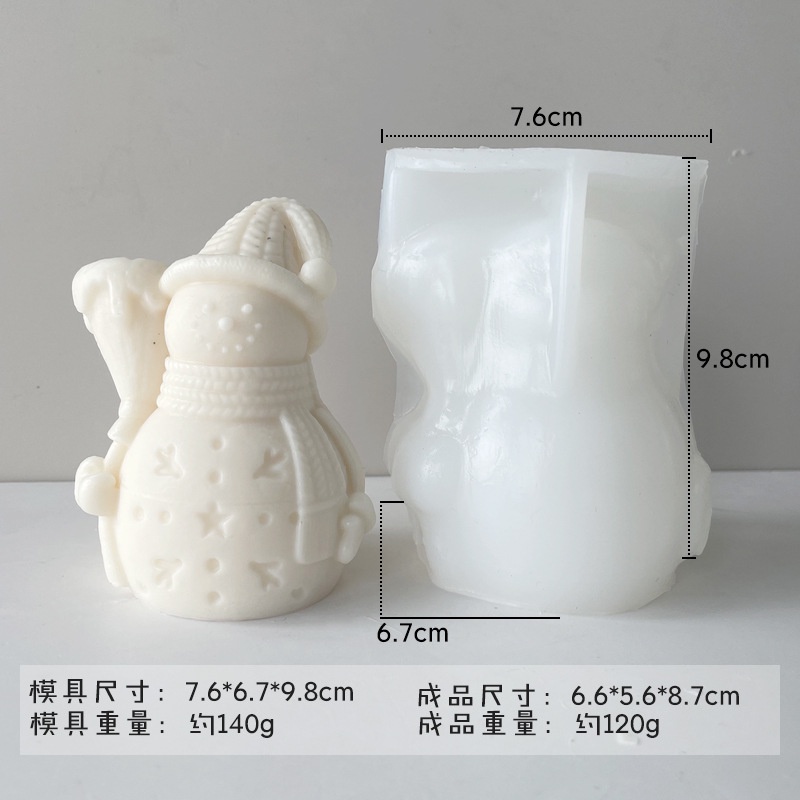 Khuôn silicone Làm Nến Thơm Hình Cây Thông Giáng Sinh diy