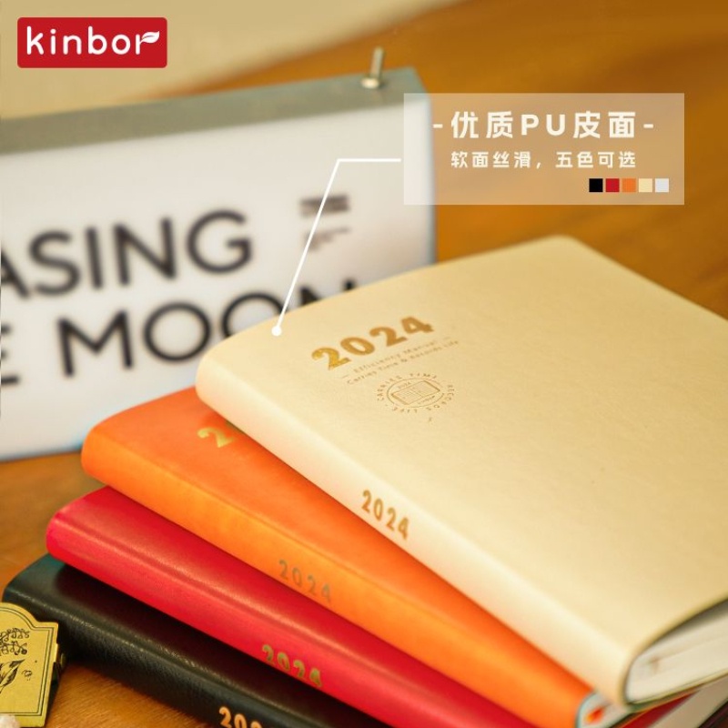 Kinbor 2024 hướng dẫn sử dụng hiệu quả a5 mới business elite work meeting planner máy tính xách tay kế hoạch quản lý thời gian