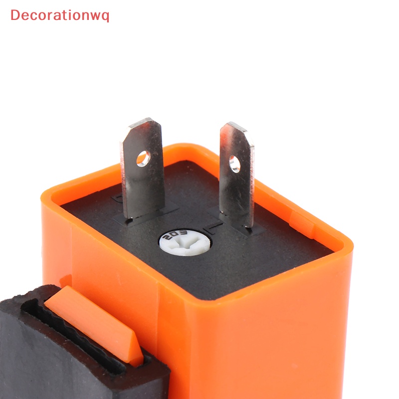 Decorationwq 12v tần số có thể điều chỉnh tín hiệu rẽ đèn báo nhấp nháy 2 pin led flasher relay cho phụ kiện hiệu suất xe máy mới