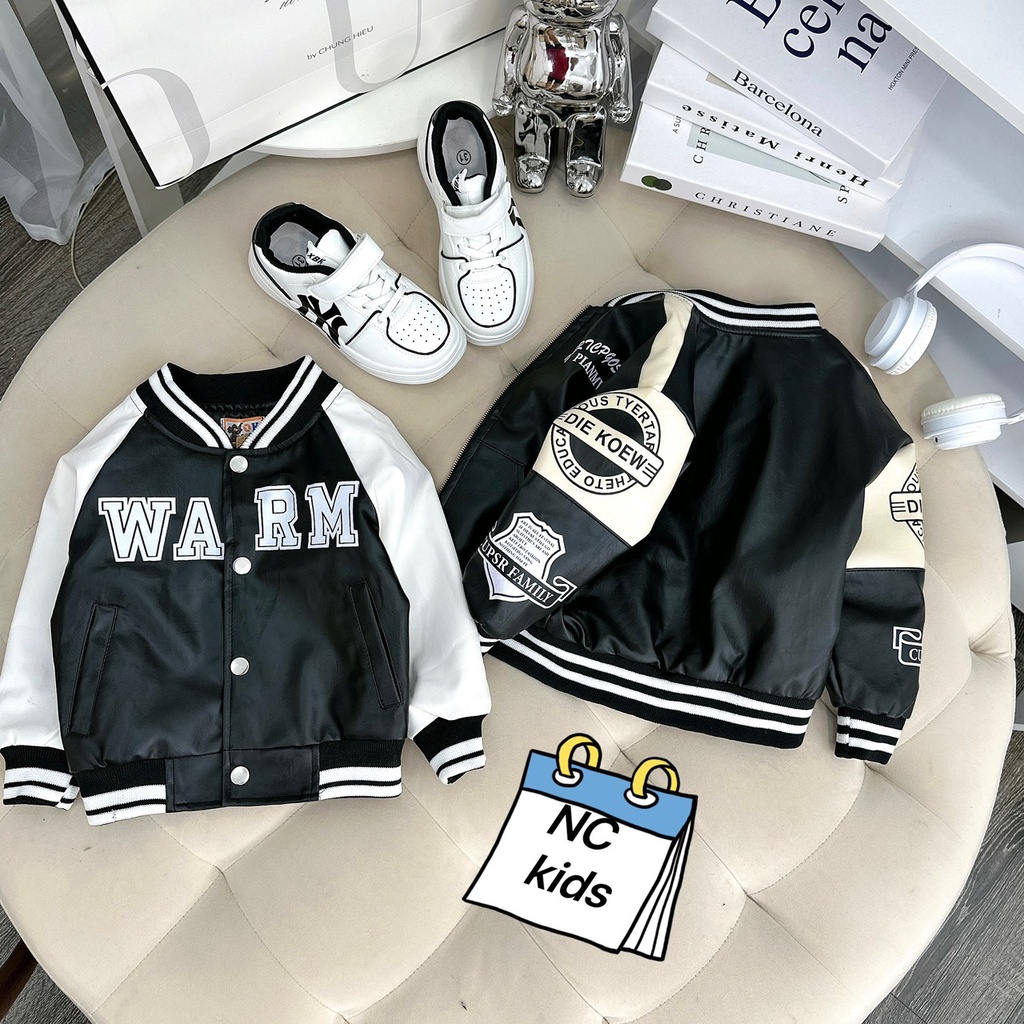 SIZE ĐẠI 8-28KG: ÁO KHOÁC DA 23 KIỂU DÁNG KHỎE KHOẮN CHO BÉ TRAI- AKD23