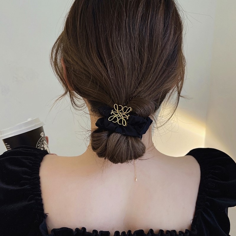 Kẹp Tóc Da Màu Đen Thanh Lịch Cho Nữ