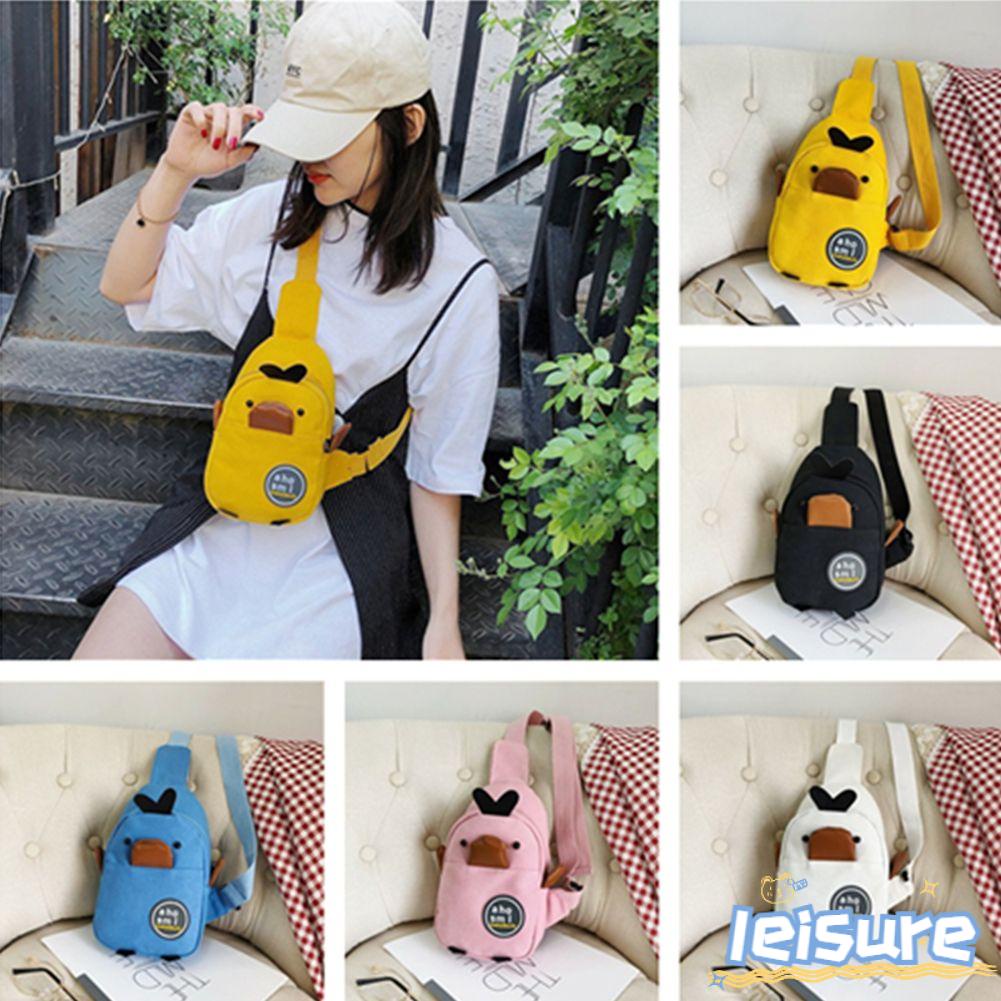 ♫Daphne♫ Túi Đeo Chéo Hình Vịt Vàng Dễ Thương Dành Cho Nữ