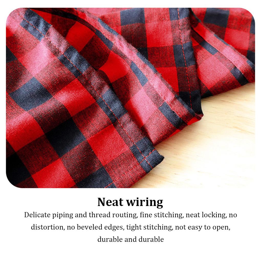 Set 6 Khăn Ăn Cotton Hình Vuông Màu Đỏ Đen Đa Ứng Dụng