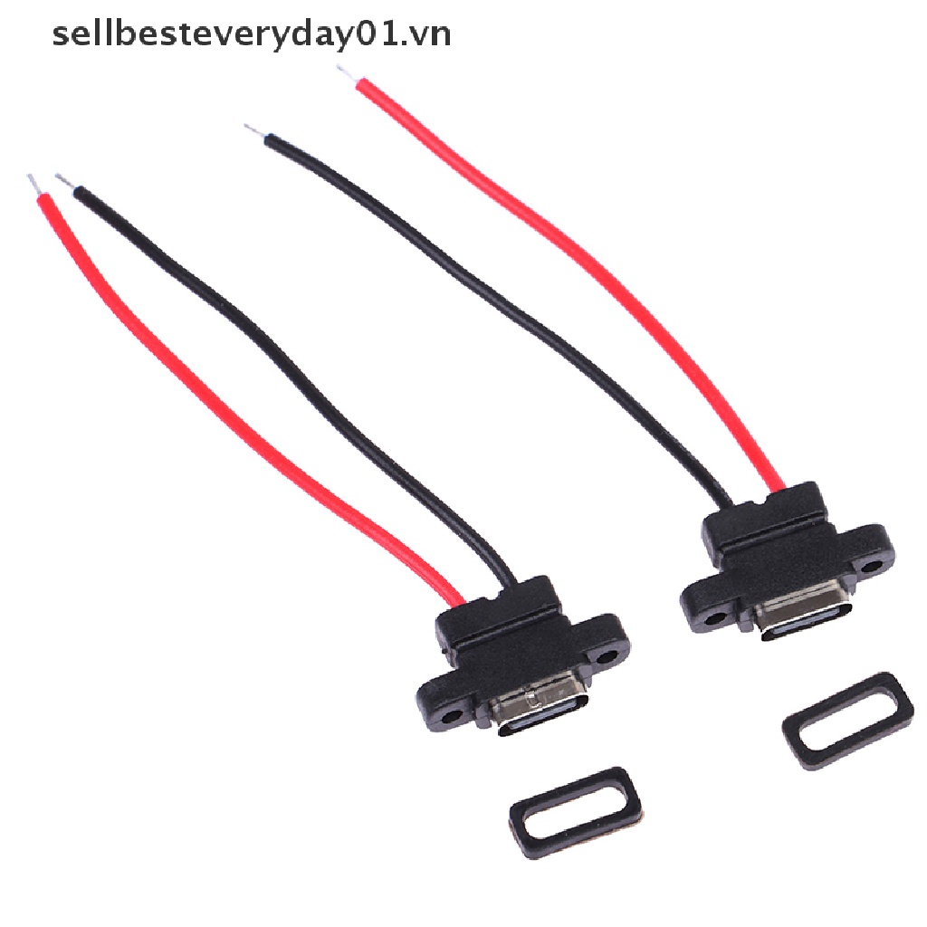 Set 2 Đầu Nối USB 3.1 Type-C 2Pin SMD SMT Female Chất Lượng Cao