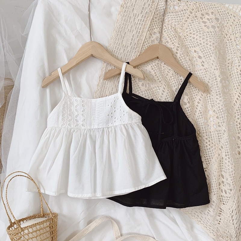 Áo Hai Dây Dáng Ngắn Thời Trang Mùa Hè Hàn Quốc Cho Nữ