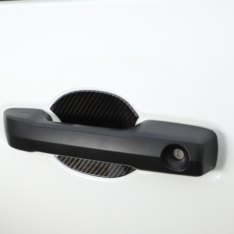 Tay Nắm Cửa Bên Ngoài Bằng ABS Sợi Carbon Màu Đen Cho Toyota Tundra 2022 2023