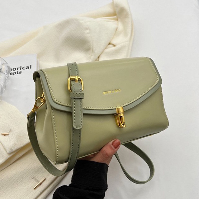 Ielgy Túi Đeo Vai Hình Vuông Cỡ Nhỏ / Vừa / Nhỏ Có Khóa Từ Tính Phong Cách Hàn Quốc Dễ Phối Đồ Thời Trang Cho Nữ