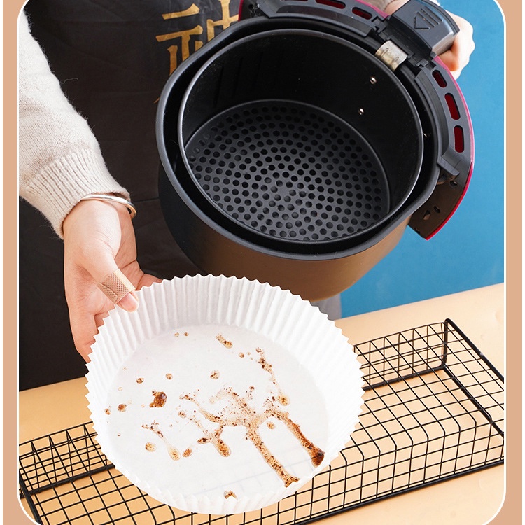 Bộ 50 Giấy Lót Khay Nướng Bánh Chống Dính Dùng Một Lần Tiện Dụng