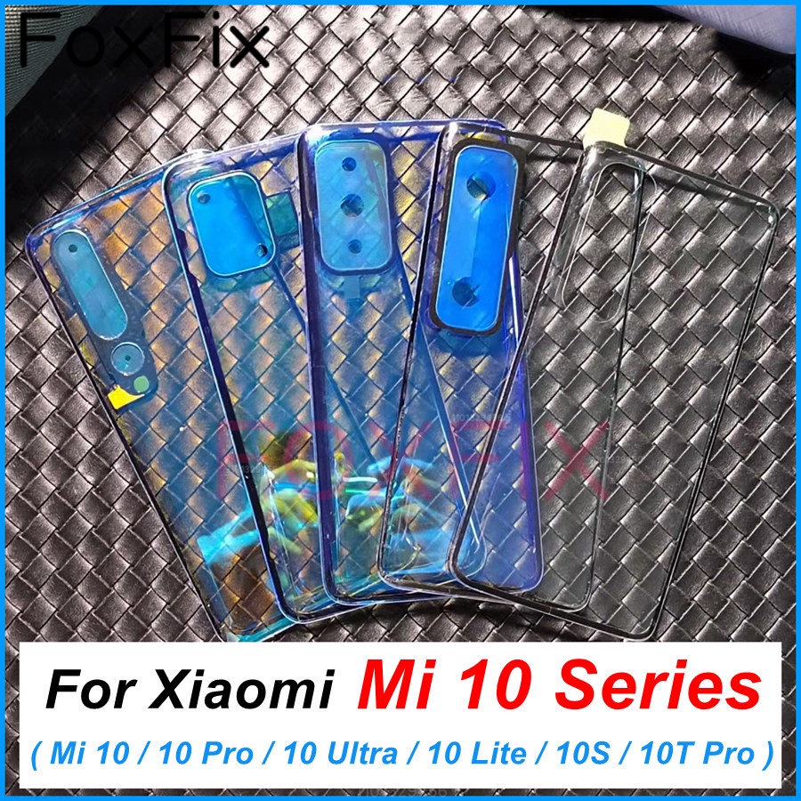Trong Suốt Nắp Lưng Điện Thoại Bằng Kính Dành Cho xiaomi mi 10 pro lite ultra 10s 10t pro