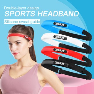 Aolikes Băng Đô Đeo Trán Thể Thao Bằng Silicone Có Thể Điều Chỉnh Tiện Dụng