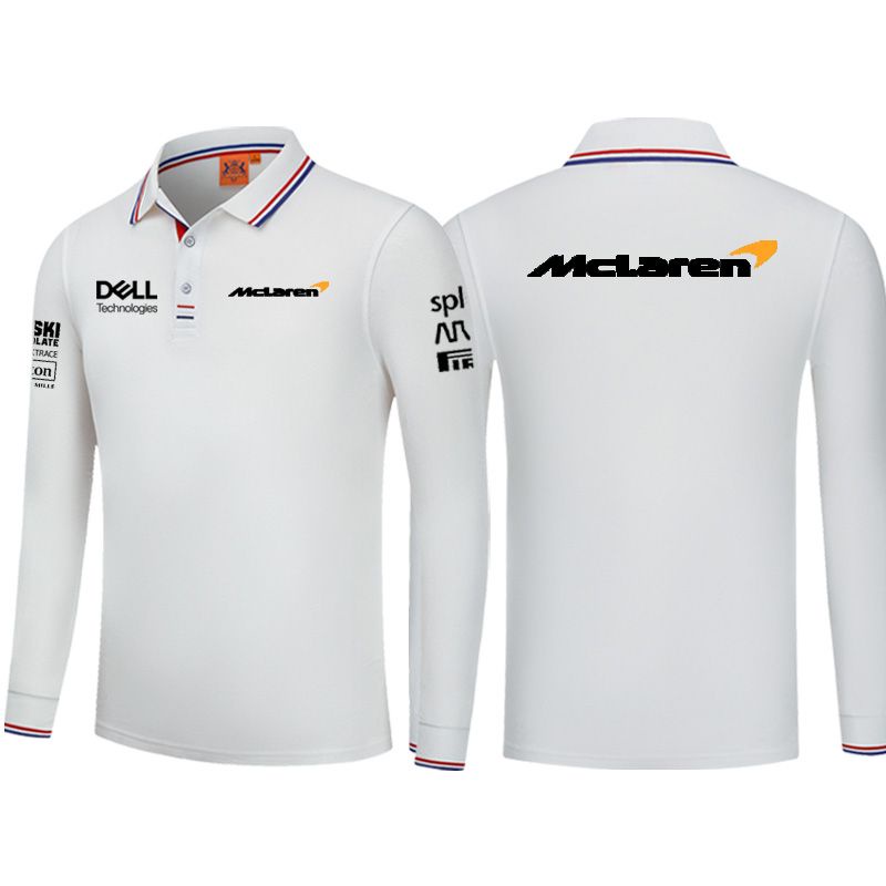 Áo Thun polo Mclaren Fleet F1 Thời Trang Xuân Thu Dành Cho Cặp Đôi