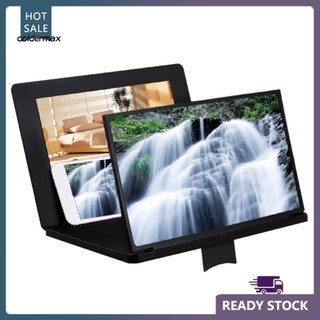 Kính phóng to màn hình điện thoại 12 inch kèm giá đỡ và gương trang điểm