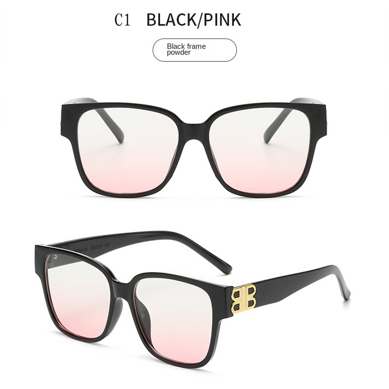 Kính Mát Gọng Vuông Chống Ánh Sáng Xanh Chống Bức Xạ Phong Cách Hàn Quốc Cho Nam Và Nữ