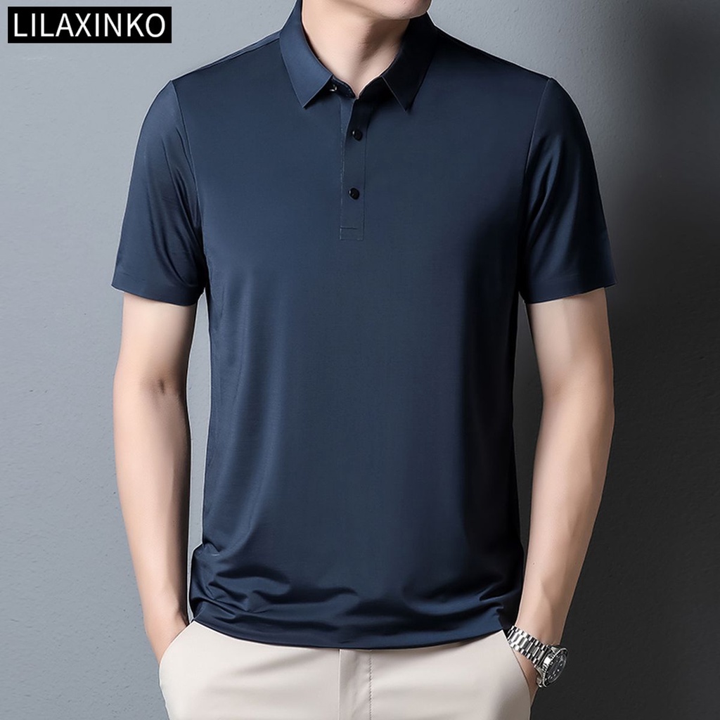 Áo Thun Polo Tay Ngắn Màu Trơn 7 Màu Thời Trang Dành Cho Nam
