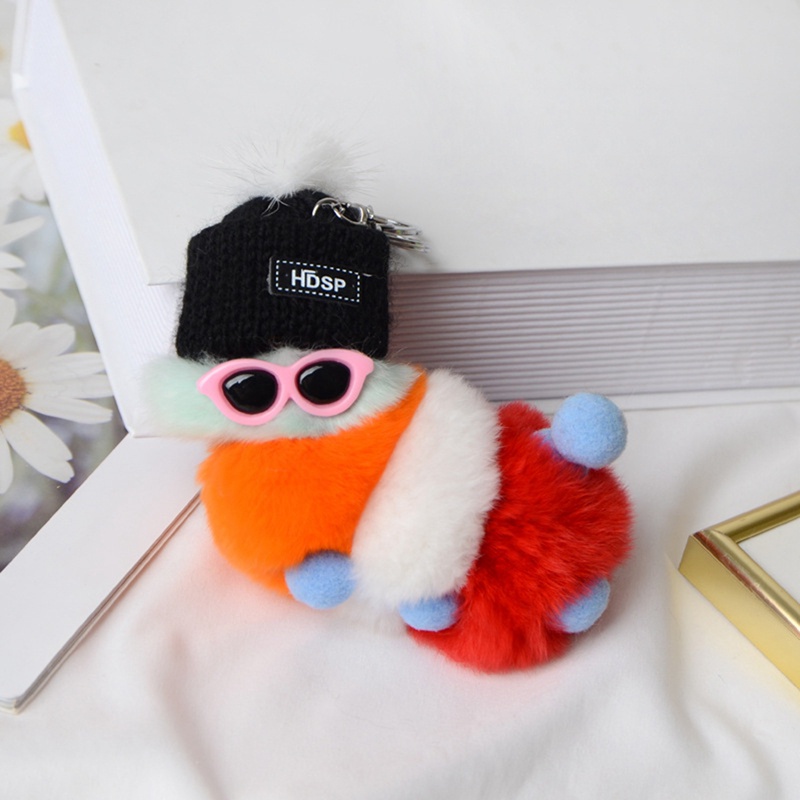 Ygt Móc Khóa Hình Sâu Bướm Lông Xù Đáng Yêu Dành Cho Trang Trí