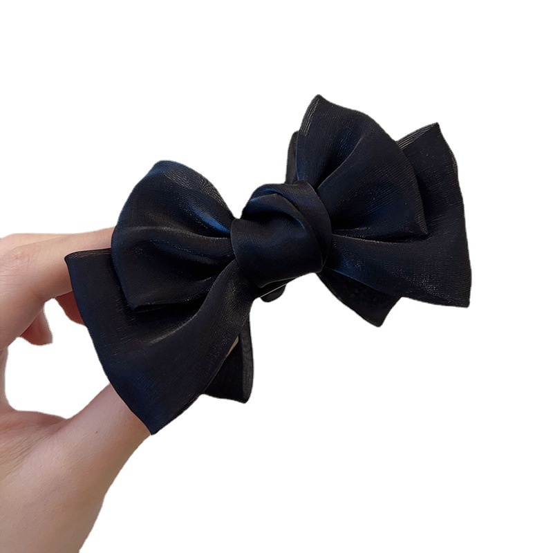 Kẹp Tóc Đính Nơ Và Bóng Lông Xinh Xắn Thời Trang