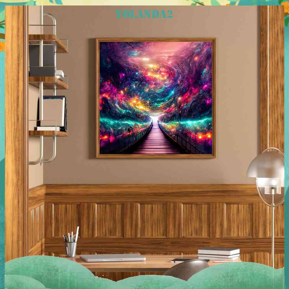 Bộ Tranh Đính Đá 5D Toàn Diện Họa Tiết Trừu Tượng Độc Đáo DIY Dùng Trang Trí Nhà Cửa