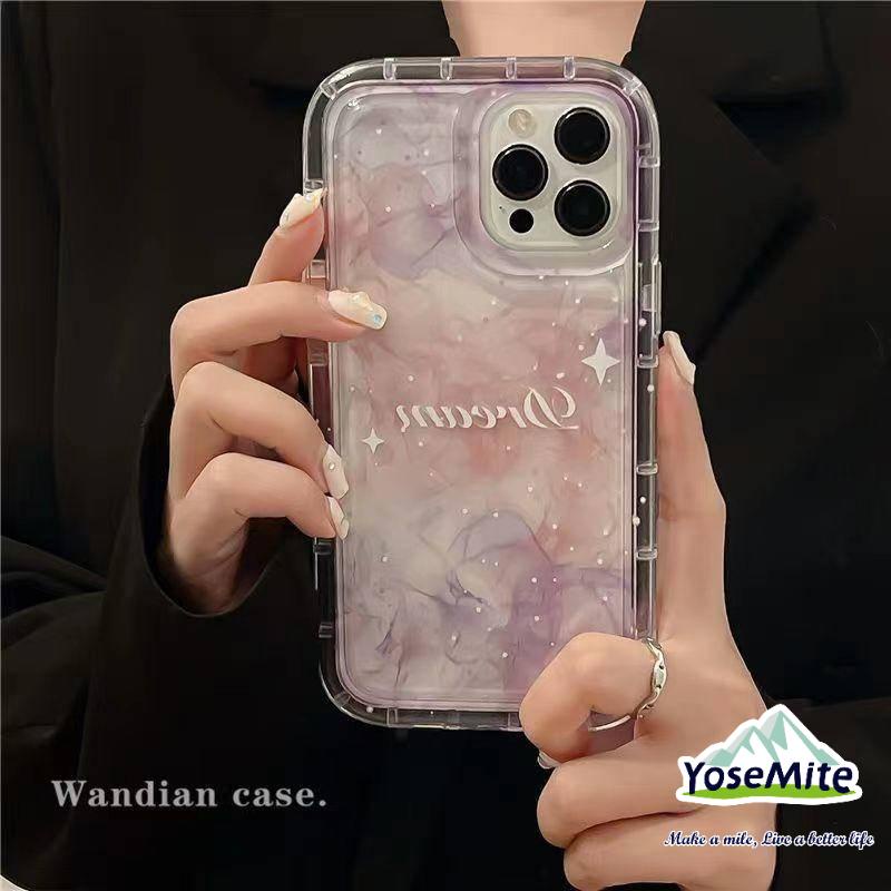 Ốp lưng Heart Airbag Case Compatible for IPhone14 13 12 11 Pro Max8 7 Plus X XR XS 6 6S Se 2020 TPU Soft Transparent Phone Cover Casing