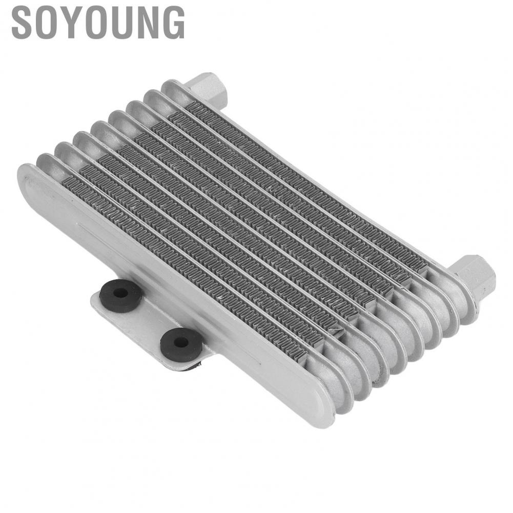 Soyoung Motorcycle Oil Radiator  Strong Power High Strength Rapid Cooling Engine Cooler for 2 Stroke Off Road Motorbike