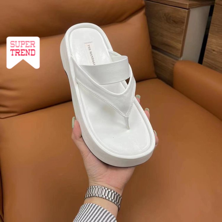 Dép Xỏ Ngón Mùa Hè 2023 Ulzzang Màu Trơn Thoải Mái Dễ Phối Đồ Phong Cách Mới