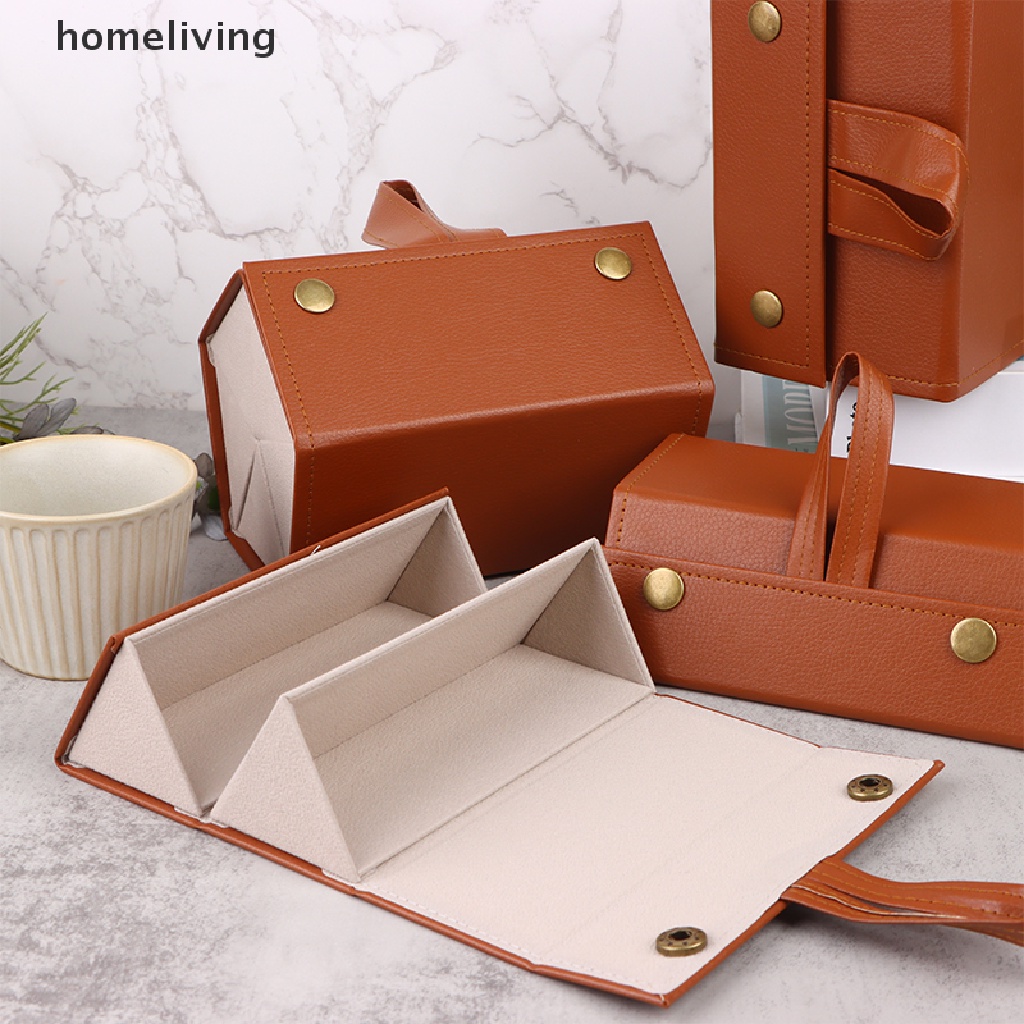 Hộp Đựng Mắt Kính Bằng Da PU 2 / 3 / 4 / 5 / 6 Ngăn Gấp Gọn Tiện Dụng Mang Theo Du Lịch