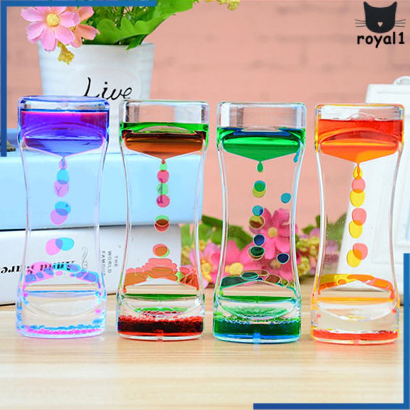 Đồng Hồ Bấm Giờ Ảo Ảnh Pha Trộn Màu Nổi Đồng Hồ Đồng Hồ Cát Acrylic Thủy Tinh Dầu Lỏng Mỏng Hình Ảnh Chuyển Động Lỏng Đồng Hồ Trang Trí Để Bàn Royal1.vn