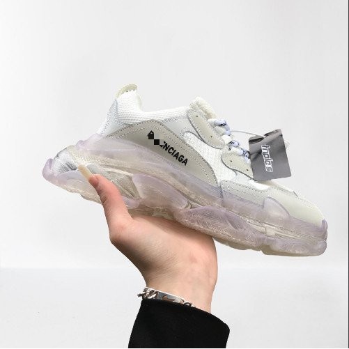 Giày Balenciaga đế khí cao cấp màu trắng đế trong