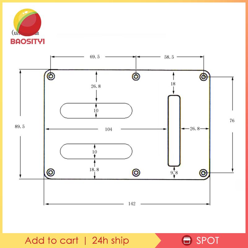 Vỏ Bảo Vệ 6 Lỗ 3 Ngăn Cho Đàn Guitar