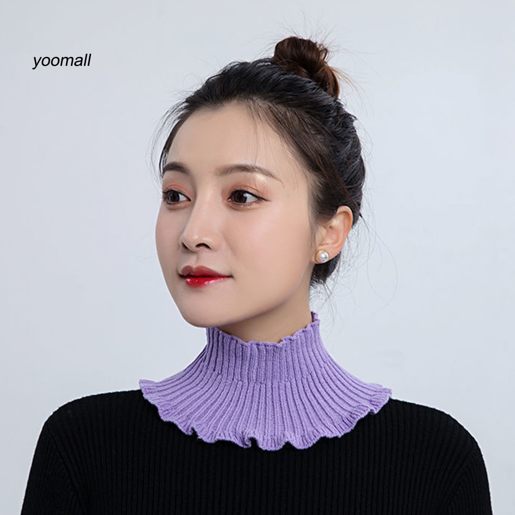 Yo / Cổ Áo Giả Dệt Kim Đẹp Có Thể Tháo Rời Giữ Ấm Bảo Vệ Cổ Cho Nữ