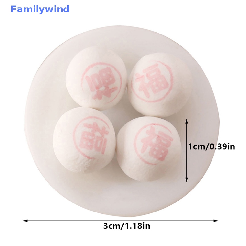 1 Set Mô Hình Bánh Bao Hấp Tỉ Lệ 1: 12 Dùng Trang Trí Nhà Búp Bê