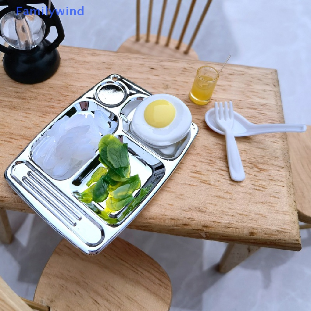 1 Set Mô Hình Bữa Ăn Tối Trang Trí Nhà Búp Bê DIY